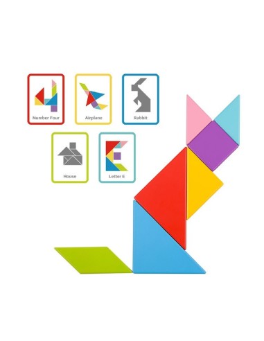 Puzzle tangram Tooky Toy – logiczne myślenie i kreatywność