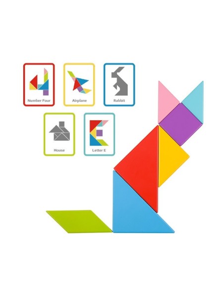 Tangram-Puzzle von Tooky Toy – logisches Denken und Kreativität