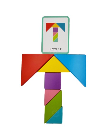 Tooky Toy tangram dėlionė – loginis mąstymas ir kūrybiškumas