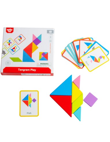 Puzzle tangram Tooky Toy – logiczne myślenie i kreatywność