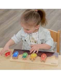 Holz-Lernbeet zum Zählen für Kinder Masterkidz 2
