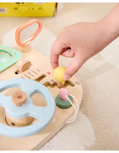 CLASSIC WORLD Wooden Manipulation Board - Motorized Steering Wheel