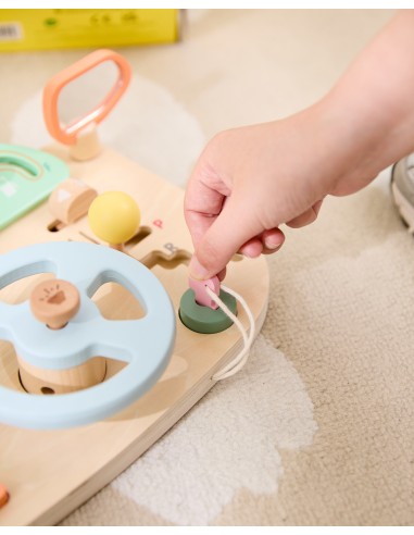 CLASSIC WORLD Wooden Manipulation Board - Motorized Steering Wheel