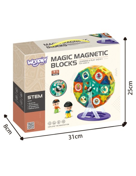 Woopie Carousel Magnetic Blocks – Creative STEM Fun