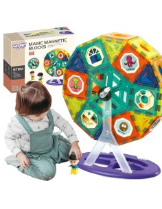 Woopie Carousel Magnetic Blocks – Creative STEM Fun