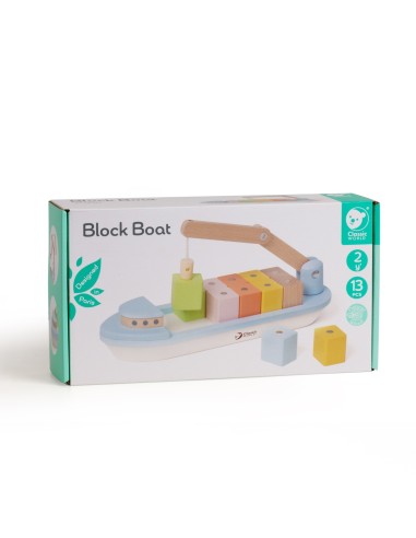 CLASSIC WORLD Wooden Ship - Stacking Blocks 13 pcs.
