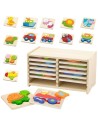 Viga wooden puzzle in a frame – creative fun and learning for your little one