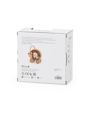 Uroczy labirynt koralikowy Jeż Viga– edukacja i zabawa dla malucha