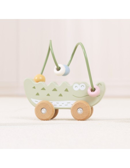 Uroczy labirynt koralikowy Krokodyl Viga – edukacja i zabawa dla malucha