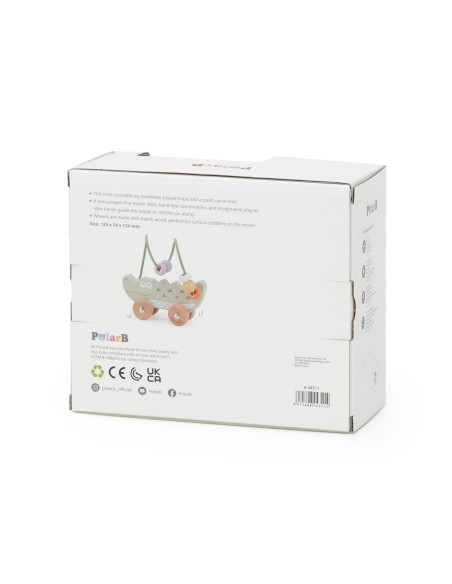 Uroczy labirynt koralikowy Krokodyl Viga – edukacja i zabawa dla malucha