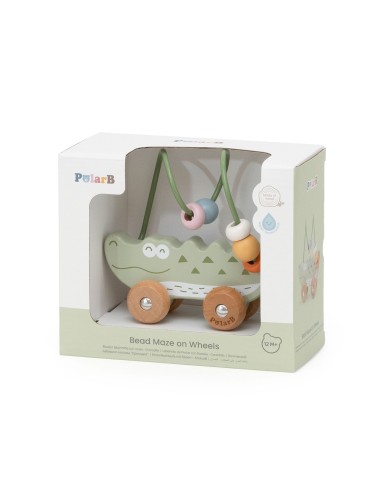 Uroczy labirynt koralikowy Krokodyl Viga – edukacja i zabawa dla malucha