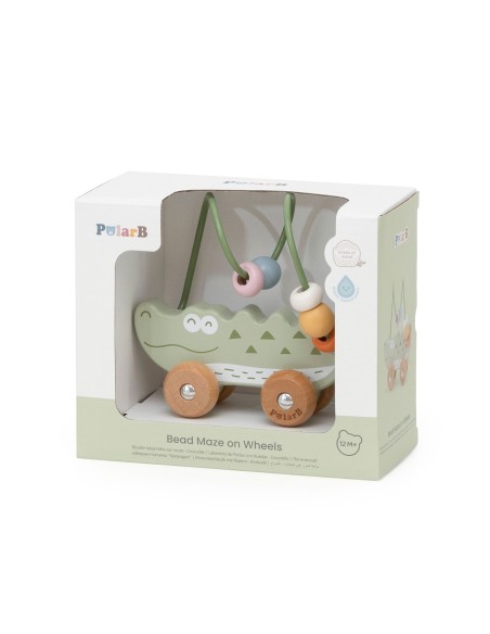 Uroczy labirynt koralikowy Krokodyl Viga – edukacja i zabawa dla malucha