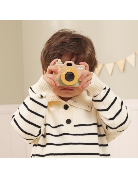 Drewniany aparat „Mój Pierwszy Aparat” Viga – edukacyjna zabawka dla malucha