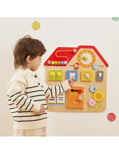 VIGA House Manipulative Board – educational learning through play