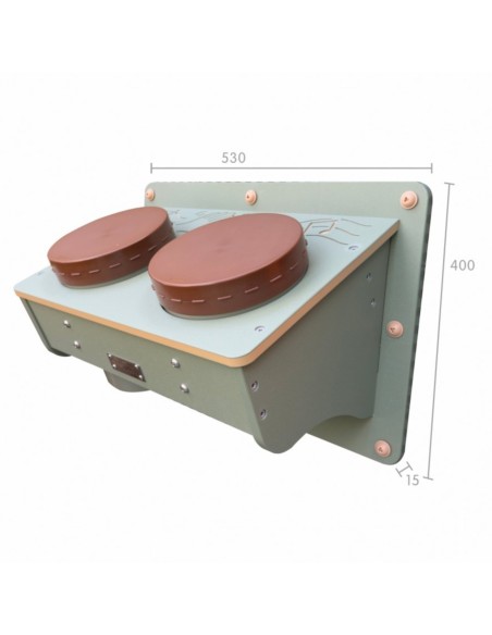 Wall Bongos for the Masterkidz STEM Panel - rhythmic toy