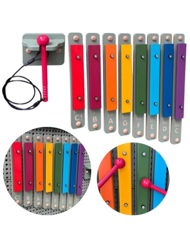Regenbogen-Wandxylophon Masterkidz – Groß, pädagogisches STEM-Instrument