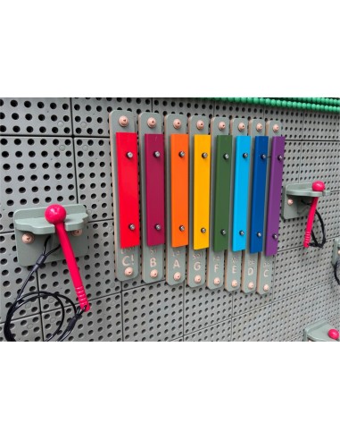 Masterkidz Rainbow Wall Xylophone - Large Educational STEM Instrument