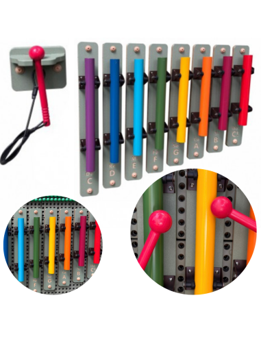 Sound Tubes with Sticks for the Masterkidz STEM Panel - musical toy