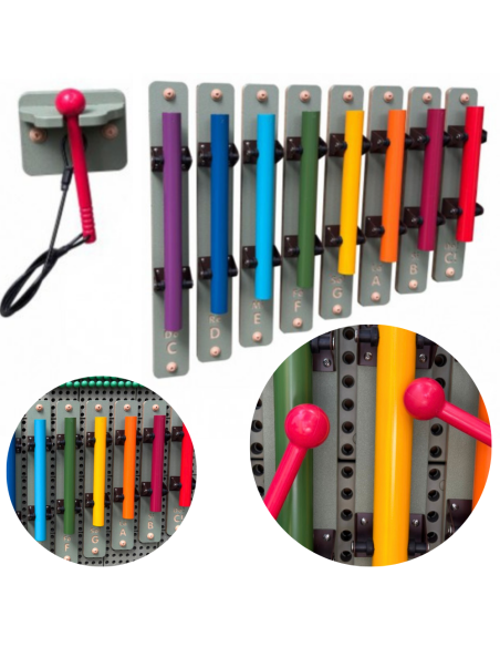 Sound Tubes with Sticks for the Masterkidz STEM Panel - musical toy