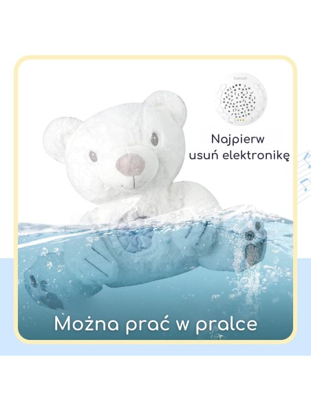 Polar Bear Projector Cuddly Toy WOOPIE – 10 Lullabies and White Noise