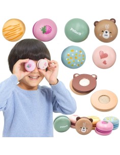 Holz-Macarons mit Klettverschluss – kreativer Spielspaß und Lernen - Viga