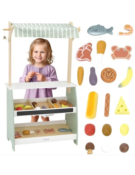 Warenstand – Holz-Marktstand für Kinder von Viga
