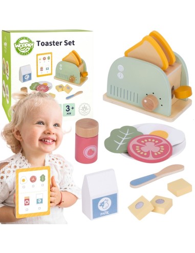 Wooden Breakfast Set with Toaster - Woopie Kids Kitchen
