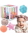 Flexible sensory cube educational sorter for children 3+ - WOOPIE