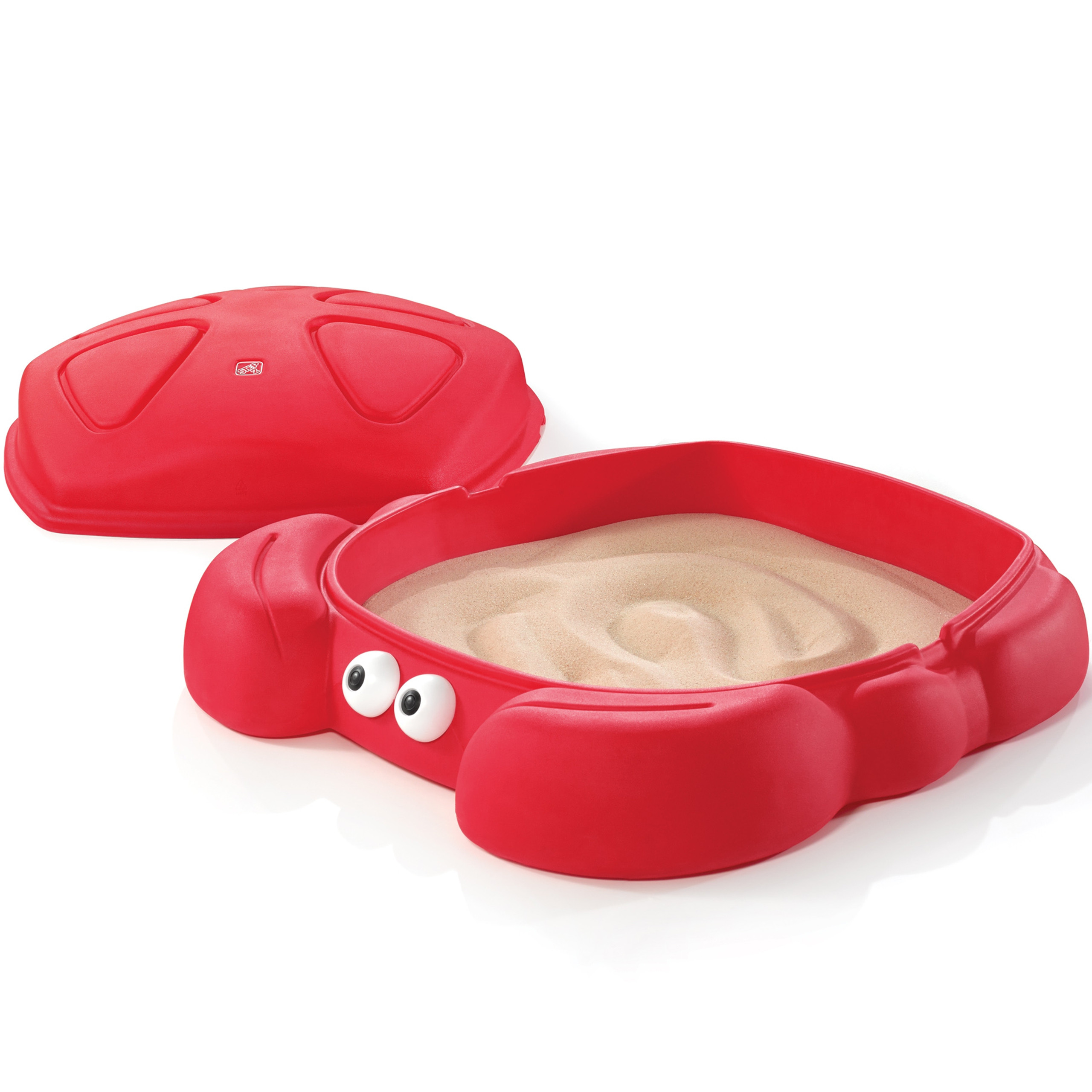 STEP2 Crab Closed Plastic Sandbox with Lid