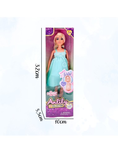 Pregnant mother-to-be doll with baby – realistic Woopie model