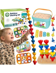 WOOPIE GREEN 12in1 Montessori FSC Motor Box - Construction