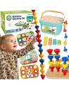 WOOPIE GREEN 12-in-1 Motoryk-BOX Montessori FSC – Konstruktion