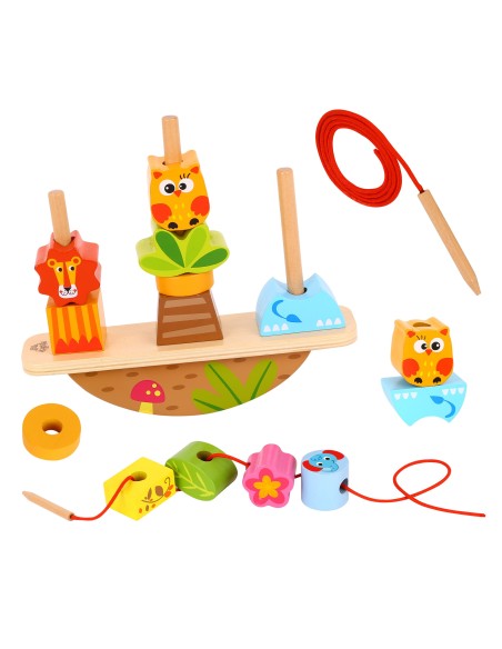 Balancierende Tiere mit Aufreihen von Tooky Toy – Entwicklung & Spiel