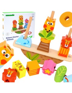 Balancierende Tiere mit Aufreihen von Tooky Toy – Entwicklung & Spiel