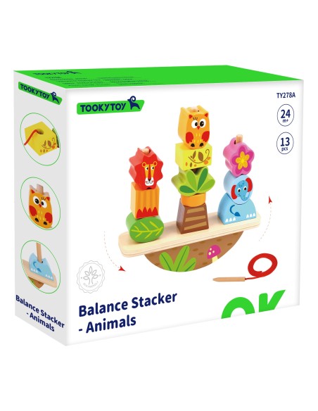 Balansuojantys gyvūnai su užmaunimu TOOKY TOY – vystymas ir pramoga