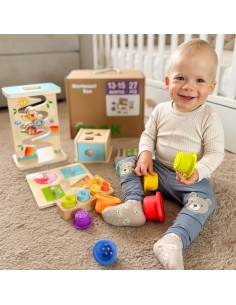 WOOPIE medinė Montessori Box 6in1 - edukacinis rinkinys mažyliui 2