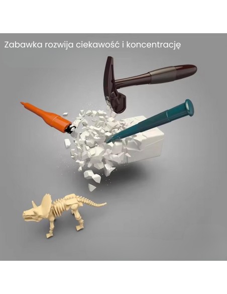 WOOPIE „Mažojo archeologo“ kasinėjimų vieta – 6 dinozaurų skeletai