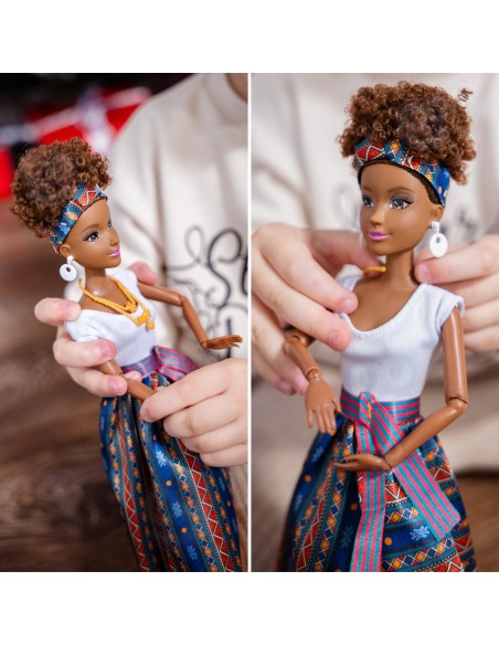 Lalka Lili Woopie – elegancka lalka z suknią, ruchoma i kreatywna zabawka