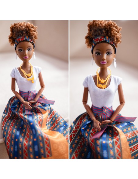 Lalka Lili Woopie – elegancka lalka z suknią, ruchoma i kreatywna zabawka