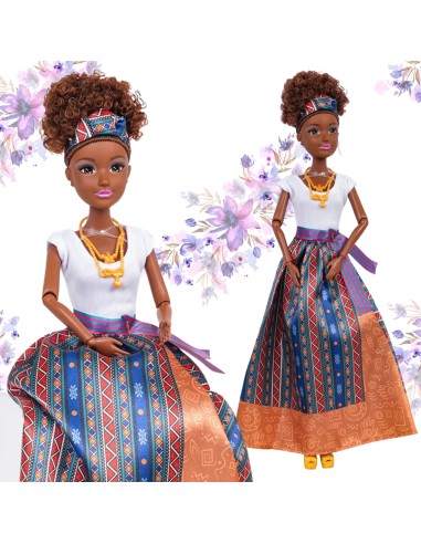 Lili Puppe von Woopie – elegante Puppe mit Kleid, beweglich und kreatives Spielzeug