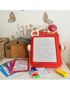 WOOPIE Dwustronna Tablica do Rysowania Gra Tetris 2w1 Pomarańczowa 2