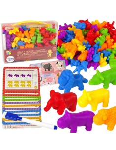 Woopie Montessori Educational Set - Learning to Count and Color Sorter
