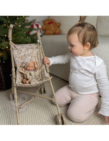 Leopard Print Doll Stroller – Stylish and Lightweight Woopie