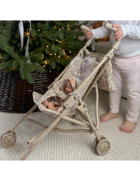 Leopard Print Doll Stroller – Stylish and Lightweight Woopie