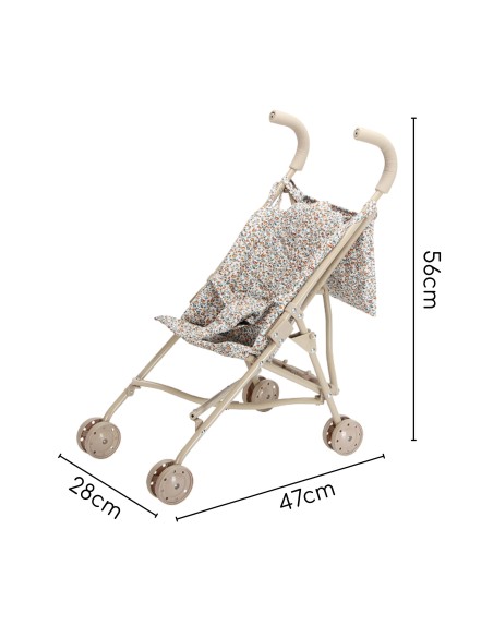 Leopard Print Doll Stroller – Stylish and Lightweight Woopie