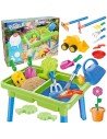 WOOPE Water Table 2 in 1 Sandbox - 13 Activities for Children