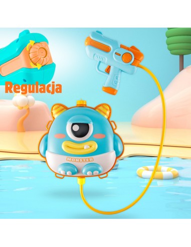 WOOPIE Wasserpistole UFO MONSTER mit Rucksack, 2,1 l