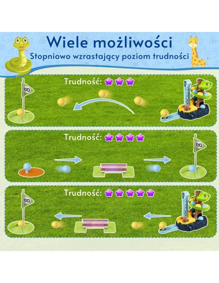 WOOPIE Mini Golf SNAKE GOLF - Arcade Game for Kids