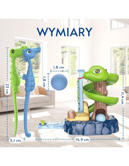 WOOPIE Mini golfo SNAKE GOLF žaidimas vaikams