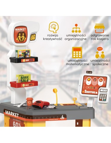WOOPE Interaktywny Super Market dla Dzieci - Akcesoria zabawkowe